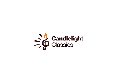 Candlelight Classics (Logo) brand branding concept design graphic design illustration logo logodesign music studio