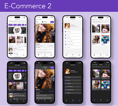E-Commerce App UI Template 2 for Xamarin Forms android e commerce ios mobile shopping ui ui template ux xamarin