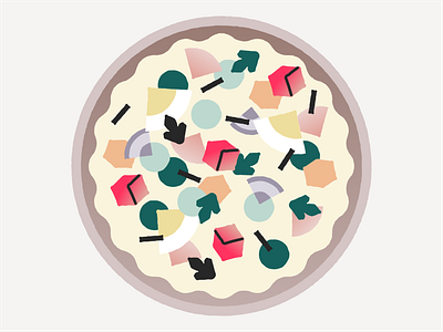 Salad bowl app illustration vector