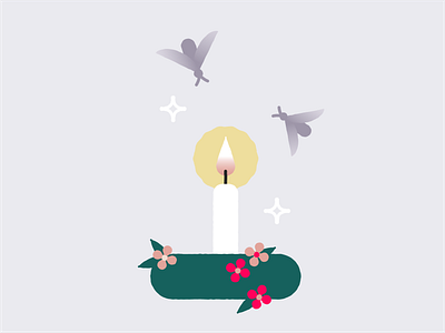 A candle illustration vector