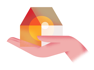 A warm house illustration vector