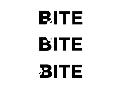 Bite b bite brand branding crumbs design identity logo type typography