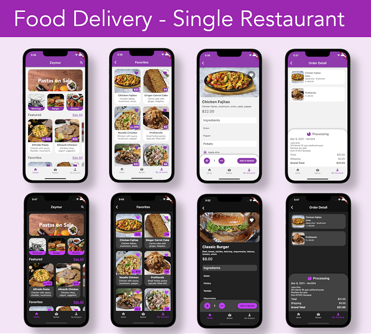 Food Delivery App Single Restaurant Ui Template For Flutter By Zeymur