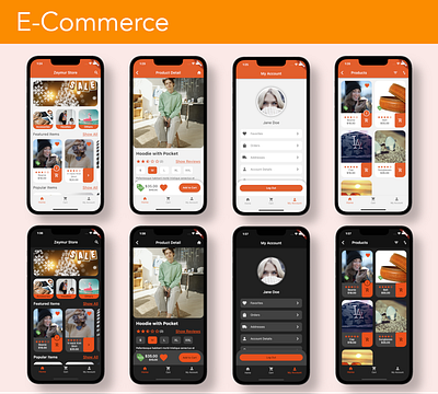 E-Commerce App UI Template for Flutter android e commerce flutter ios mobile shopping ui ui template ux