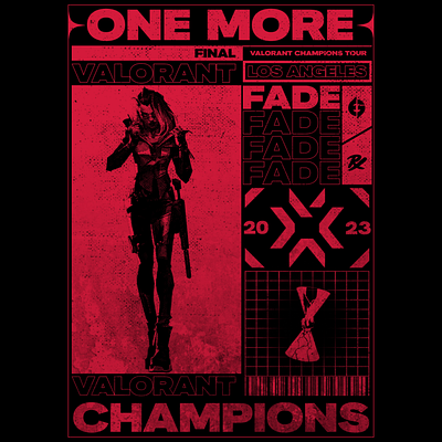 Valorant Champions 2023 - Grand Final art artwork design poster valorant