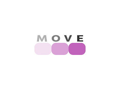 Move negative space logo design logo logo design move