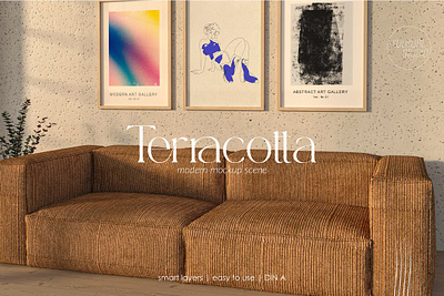 Terracotta Interior Frame Mockup art mockup bedroom frame mockup frame mockup frame wall mockup interior frame mockup interior mockup mockup poster mockup psd mock ups