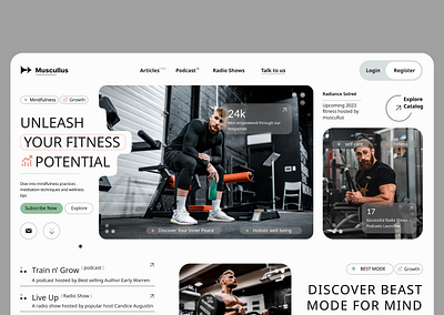 Web App app branding fitness health ui web app