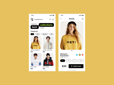 E-Commerce App app clean dailyui design ecommerce figma minimalist ui ux