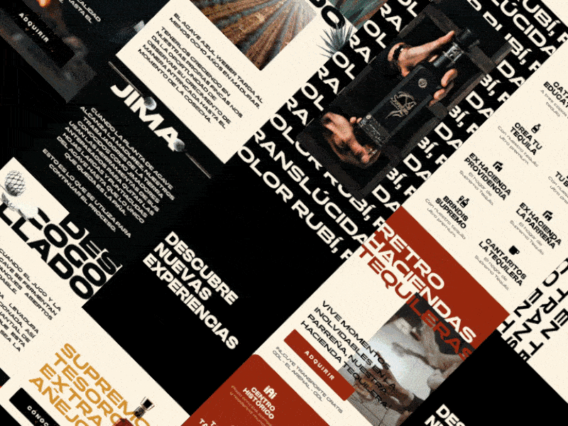 Supremo Tequila | UI animation bold branding mobile tequila typography ui