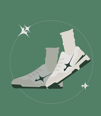 sneaker graphic design illustration vector