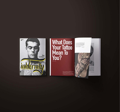 Inkternity Magazine college design graphic design magazne tattoos typography