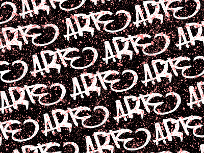 Arte// Pattern calligraphy lettering merch pattern print splash type typography