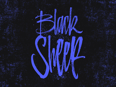 Black Sheep calligraphy graffiti handstyle illustration lettering type typography
