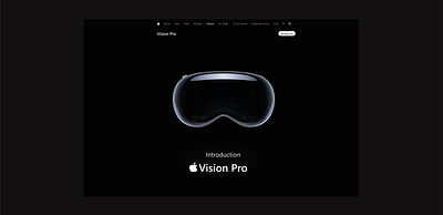 Apple Vision Pro Website Redesign app apple branding design mobile ui ux