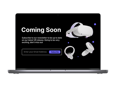 Coming soon ui branding coming soon coming soon design coming soon ui daily ui 48 dailyui dailyui48 play ui uiux vr vr design vr ui