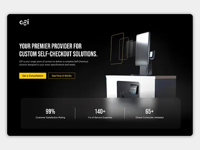 Self Checkout Solution for Retailers - Landing Page conversion design cro design marketing saas software ui ux
