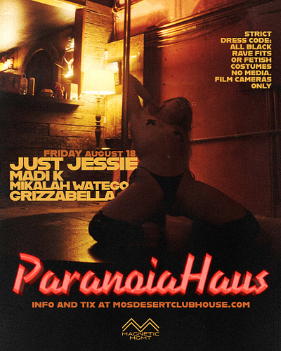 ParanoiaHaus - Edition 08.23 album cover album design design event poster exotic film gold graphic design grunge lighting music poster poster design rave techno