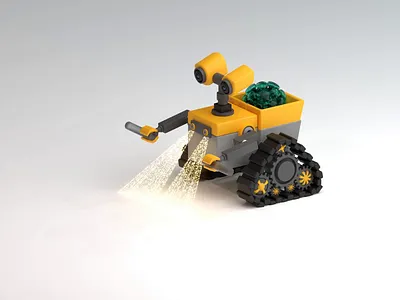 Collector Robo 3d 3d art a.i animation artificial blender branding coin collect crypto cycles design gem graphic design illustration intelligence logo machine robot ui