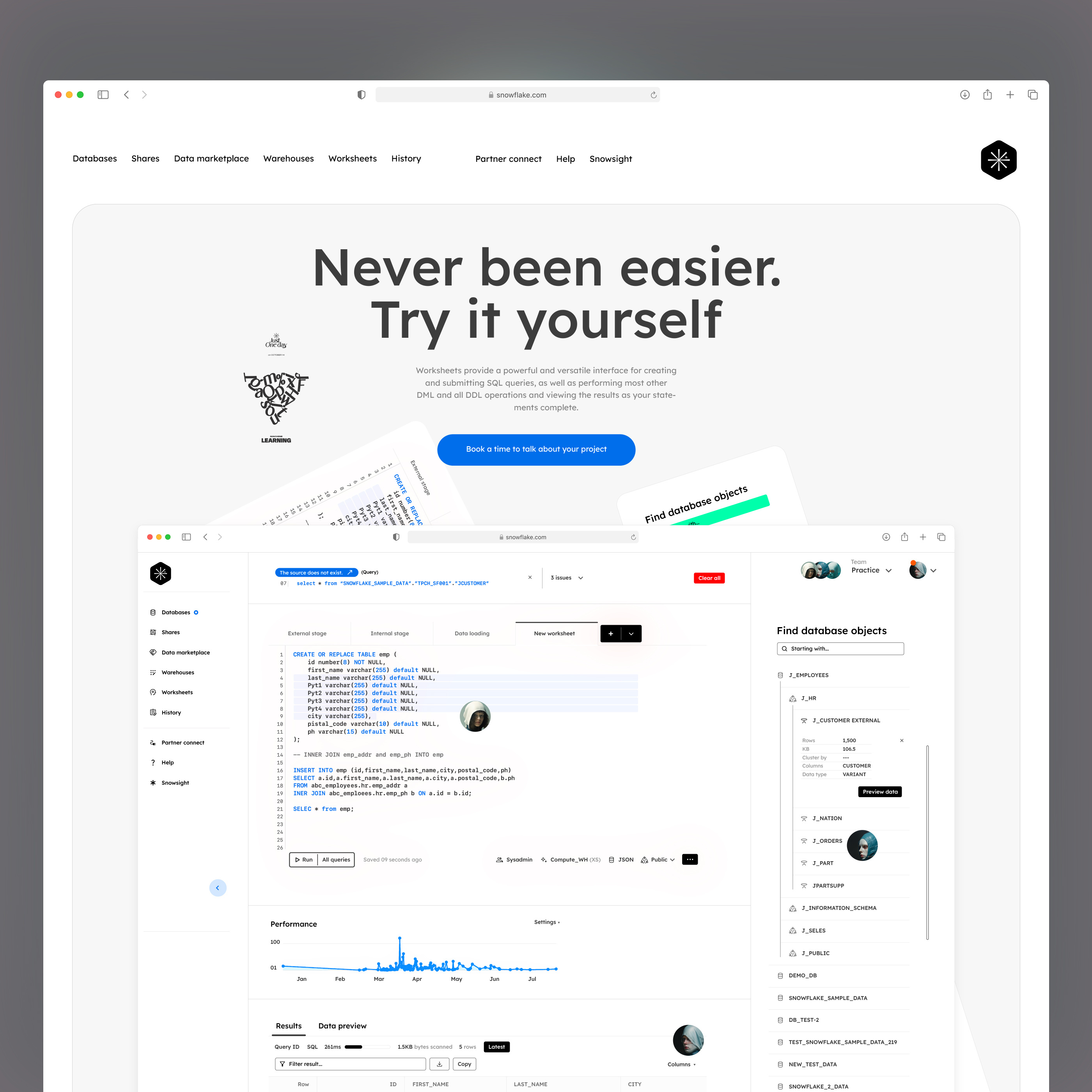 Never been easier ❄️ Snowflake UI redesign & rebranding dashboard machine learning ml product design snowflake computing we design