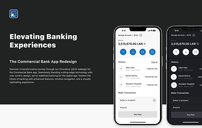 Redesign - Commercial Bank App branding ui