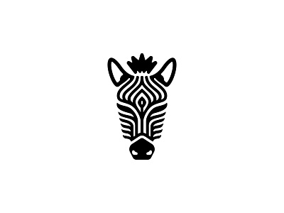 Zebra Face Logo animal design face head horse icon logo logo design logodesign mammal minimal minimalist logo zebra zebra logo zoo