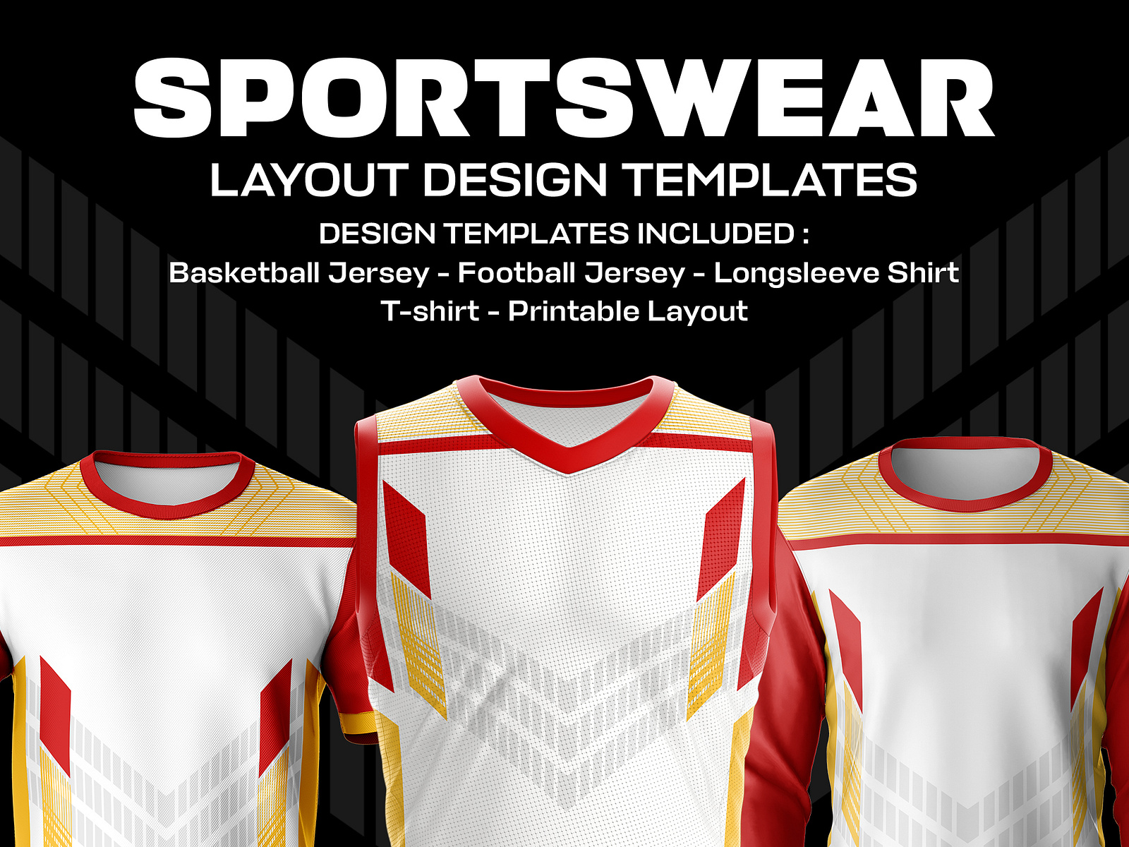 Football Jersey Design Red and yellow