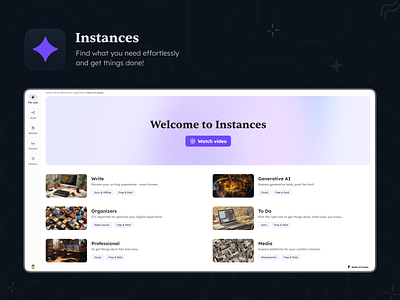 Instances: A free and open resource library content library instances resource library