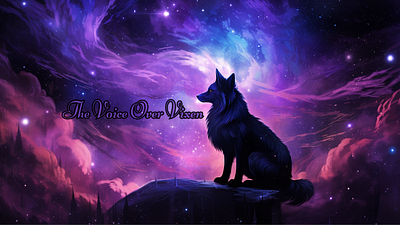 The Voice Over Vixen banner colorful concept cosmic creative digital illustration space youtube