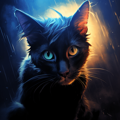 Mystic Kitten (Brandon Kamp) custom artwork custom graphics design digital emotional graphic graphicdesign youtube