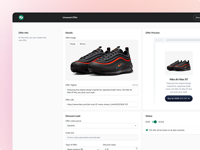 add offer form for shopify app populated state amazon anoshko clean design ebay ecommerce form funnel polaris product shopify store ui ux web