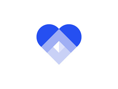 Heart, love, mountain, nature, logo branding design for sale unused buy heart hill icon illustration logo logodesign love minimal mountain nature ui
