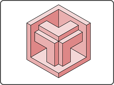 Isometric Cube Design Llustration Icon Logo cube design flat flat design graphic design icon isometric logo