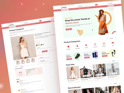 Multi Vendor eCommerce Platform Template branding business cloth shop clothing dress shop e commerce ecommerce fashion ladies cloths ladies fashion landing page luxury cloths marketplace online shop online store shopping ui user interface wear web design