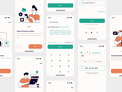 Onboarding Online Shop App UI Animation📱 aftereffects animation flat motion illustration landingpage motion graphics onlineshop ui ui animation ui design ui supply uianimation uiux website