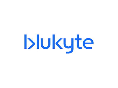 BLUKYTE TEXT LOGO animation graphic design logo motion graphics