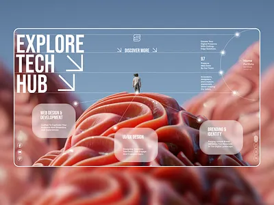 Marketing tech hub creative design digital e commerce landing page marketing site ui uiux web design web designer web development website website development