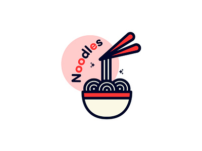 Noodles branding clipart design food graphic graphic design graphic designer icon illustration line logo