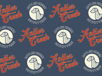Antler Creek Hat Design badges graphic design hunting hunting apparel hunting brand hunting design logo logo design logos modern logo design patch patches retro retro badge vintage patch