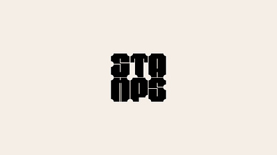 STAMPS logo acute black branding business company creative design graphic design illustration logo logofolio modern portfolio post sale square stamp typography vector wordmark
