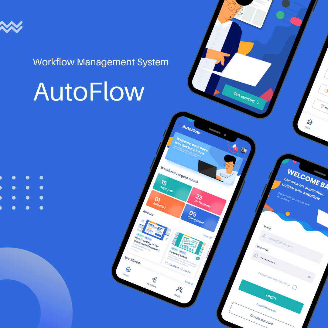 Workflow Management System Mobile App Design by Sajith Bogahawaththa on