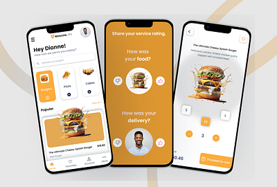 Food App: Mobile Ui app app design design figma design food and drink food delivery graphic design mobile app mobile app ui mobile application ui ui ux design