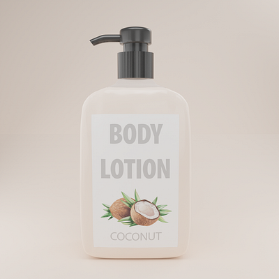 Body Lotion desing 3d blender blender3d design geometric graphic design logo