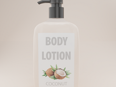 Body Lotion desing 3d blender blender3d design geometric graphic design logo