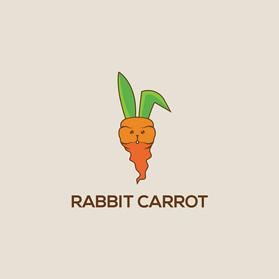 Rabbit Carrot Logo branding creative logo design illustration logo logo design minimal logo modern logo rabbit carrot logo