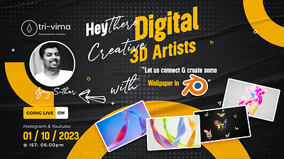 How to Create 3D Wallpaper in Blender 3d 3d design 3d rendering design illustration