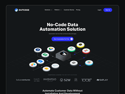 Automation web app exploration ai automate automation branding business code design illustration internet javascript landing page modern ui ux zapier