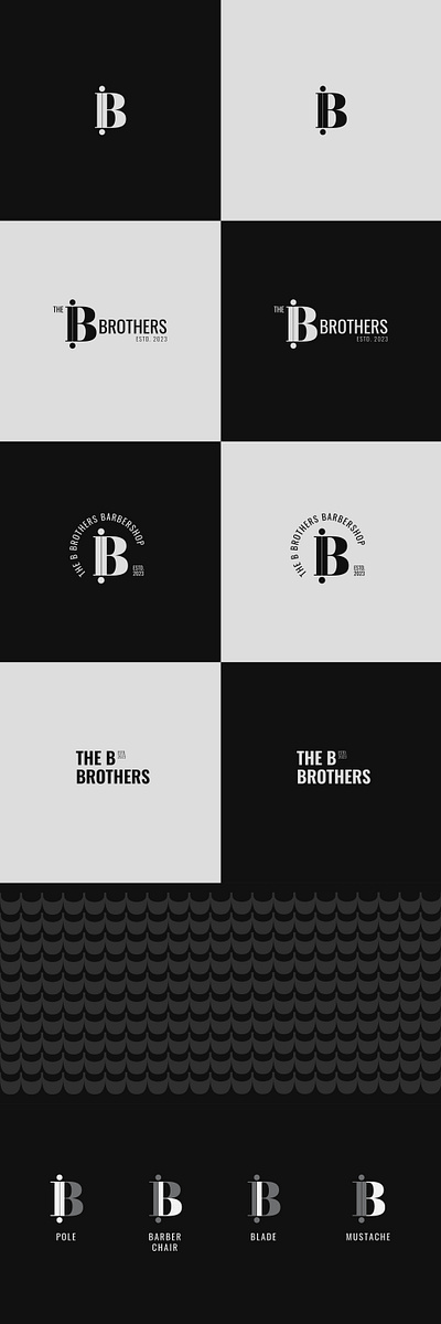 The B Brothers | Logo Design barber barber logo barber logo branding barber logo design black logo black logo branding black logo design branding logo