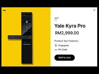 Yale Product Page Transition animation branding ui