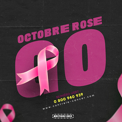 Octobre Rose ( Breast cancer) 2023 awareness breast cancer campaign design graphic design graphisme illustration octobre rose photoshop pink october socialmedia ui vector